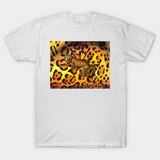 Ounce Jaguar and the colored coat T-Shirt by Marccelus